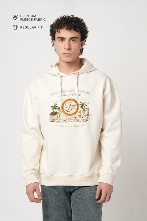 OFF WHITE FLEECE PULLOVER HOODIE - Sweatshirt - 250960101
