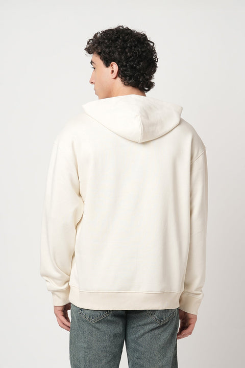 OFF WHITE FLEECE PULLOVER HOODIE - Sweatshirt - 250960101