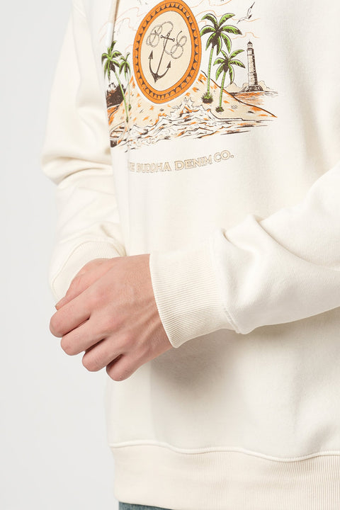OFF WHITE FLEECE PULLOVER HOODIE - Sweatshirt - 250960101