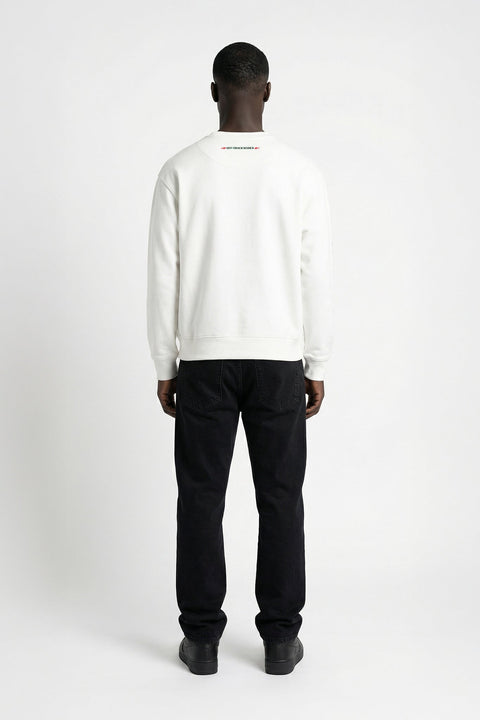 OFF WHITE FLEECE ROUND NECK SWEATSHIRT - Sweatshirt - 251060269