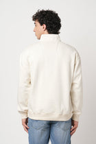 OFF WHITE HIGH NECK SWEATSHIRT - Sweatshirt - 250960065