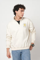 OFF WHITE HIGH NECK SWEATSHIRT - Sweatshirt - 250960066