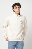 OFF WHITE HIGH NECK SWEATSHIRT - Sweatshirt - 250960065