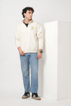 OFF WHITE HIGH NECK SWEATSHIRT - Sweatshirt - 250960065