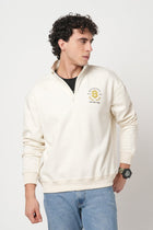 OFF WHITE HIGH NECK SWEATSHIRT - Sweatshirt - 250960065