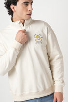 OFF WHITE HIGH NECK SWEATSHIRT - Sweatshirt - 250960065