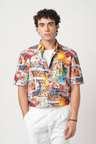 OFF WHITE MEDITERRANEAN COLLAGE PRINTED SHIRT-Shirt - 250932511