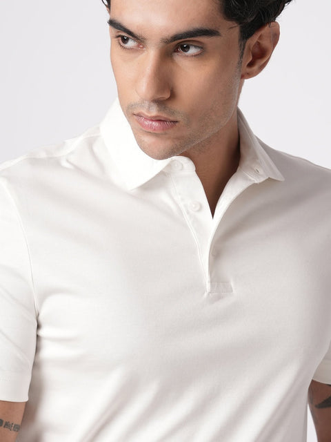 OFF WHITE MERCERISED POLO - T Shirt - 250830716