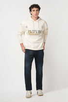 OFF WHITE OVERSIZED FLEECE HOODIE - Sweatshirt - 250960131