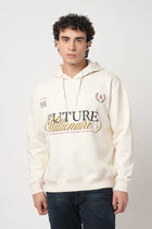 OFF WHITE OVERSIZED FLEECE HOODIE - Sweatshirt - 250960131