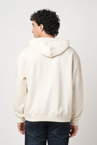 OFF WHITE OVERSIZED FLEECE HOODIE - Sweatshirt - 250960131