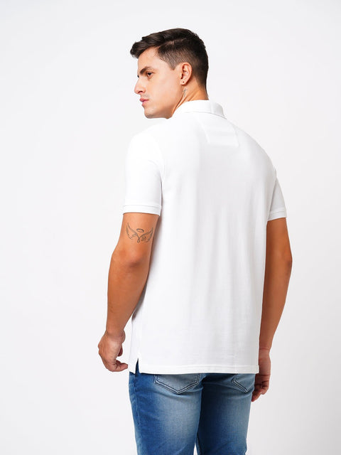 Off White Polo Cotton T-Shirt - T-Shirt - 231231249