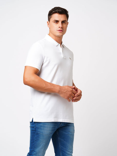 Off White Polo Cotton T-Shirt - T-Shirt - 231231249