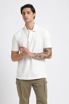 Off White Polo Cotton T-Shirt - T-Shirt - 240100001