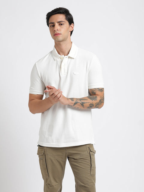 Off White Polo Cotton T-Shirt - T-Shirt - 240100001