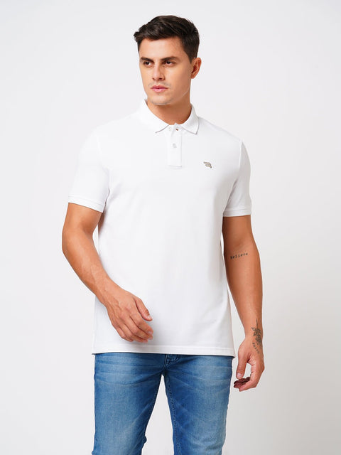 Off White Polo Cotton T-Shirt - T-Shirt - 231231249