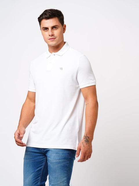 Off White Polo Cotton T-Shirt - T-Shirt - 231231249