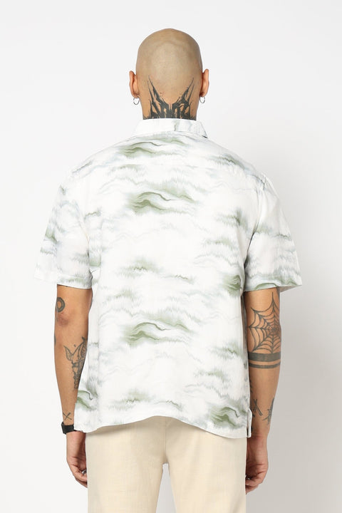 OFF WHITE PRINTED HALF SLEEVE SHIRT-Shirts - 250531223