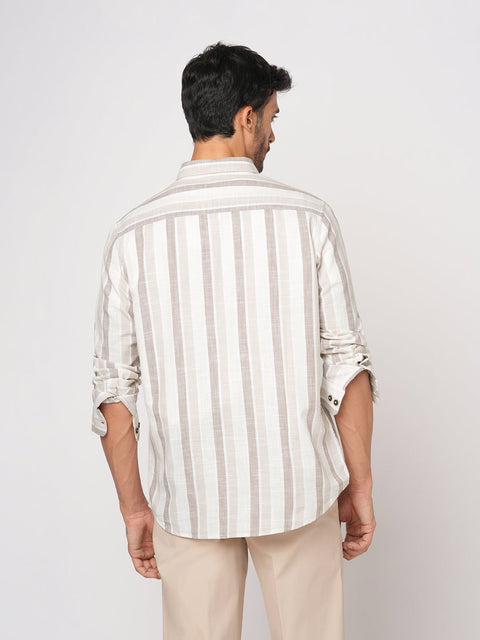 OFF WHITE STRIPED COTTON MENS SHIRTS - Shirt - 251033435