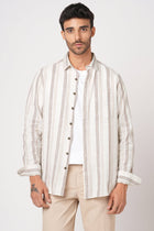 OFF WHITE STRIPED COTTON MENS SHIRTS - Shirt - 251033435