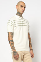 OFF WHITE STRIPED FLATKNIT POLO - T Shirt - 250930846