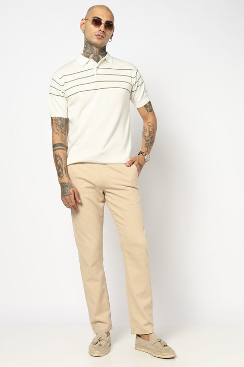 OFF WHITE STRIPED FLATKNIT POLO - T Shirt - 250930846