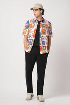 OFF WHITE TROPICAL FRAME PRINTED SHIRT-Shirt - 250932519