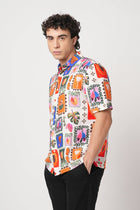 OFF WHITE TROPICAL FRAME PRINTED SHIRT-Shirt - 250932519