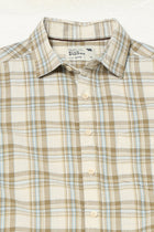 OFF WHITE WINDOWPANE CHECKERED HALF SLEEVE SHIRT-Shirt - 250330953