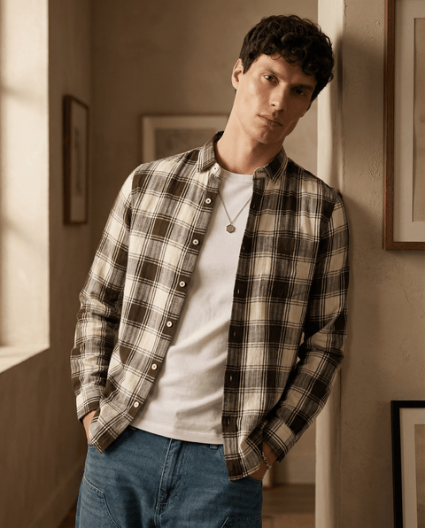 OLIVE BUFFALO CHECKERED SHIRT-Shirt - 250731991