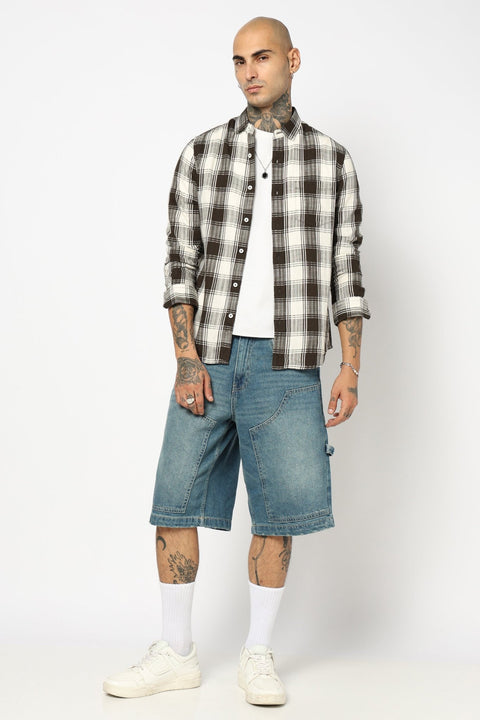 OLIVE BUFFALO CHECKERED SHIRT-Shirt - 250731991