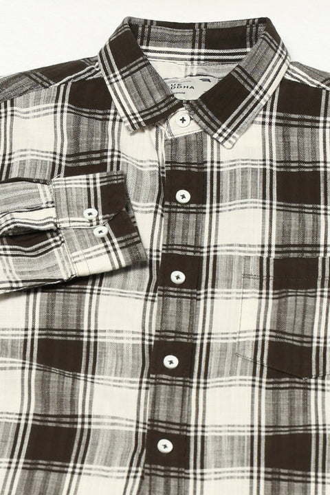 OLIVE BUFFALO CHECKERED SHIRT-Shirt - 250731991
