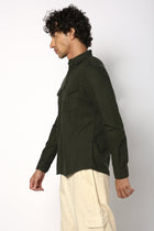 Olive Double Pocket Shirt - Shirt - 241129592