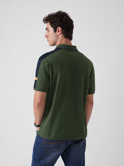 OLIVE GRAPHIC PIQUE POLO - T Shirt - 251131058