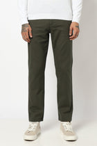 OLIVE MENS SLIM TRAVELLER FIT TROUSER - Trousers - 250740694