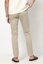 OLIVE PLAIN SLIM FIT TROUSER - Trousers - 250740586
