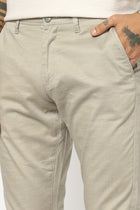 OLIVE PLAIN SLIM FIT TROUSER - Trousers - 250740586