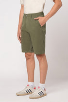 OLIVE REGULAR FIT SHORTS - Shorts - 251050021
