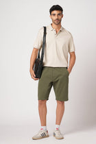 OLIVE REGULAR FIT SHORTS - Shorts - 251050021