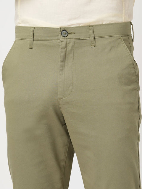 OLIVE RELAXED FIT DOBBY TROUSER - Trousers - 251041311