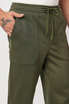 OLIVE RELAXED FIT ELASTICATED TROUSER - Trousers - 251141449