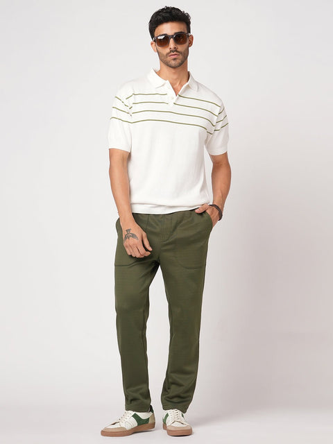 OLIVE RELAXED FIT ELASTICATED TROUSER - Trousers - 251141449