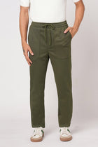 OLIVE RELAXED FIT ELASTICATED TROUSER - Trousers - 251141449