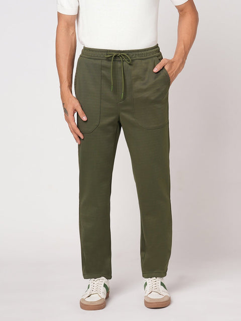 OLIVE RELAXED FIT ELASTICATED TROUSER - Trousers - 251141449