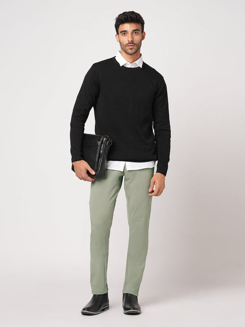 OLIVE SLIM FIT MEN'S TROUSER - Trousers - 251141522