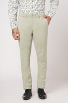OLIVE SLIM FIT PLAIN TROUSER - Trousers - 251141537