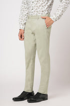 OLIVE SLIM FIT PLAIN TROUSER - Trousers - 251141537