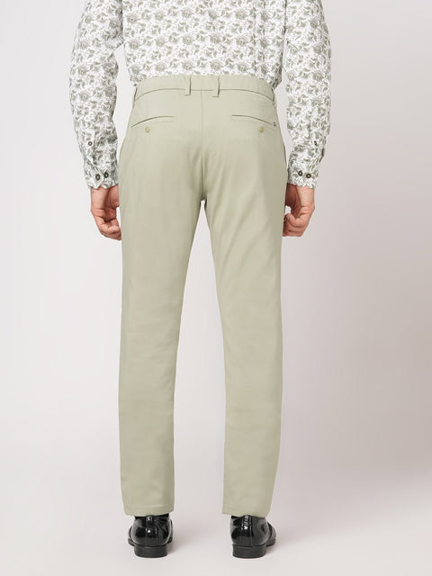 OLIVE SLIM FIT PLAIN TROUSER - Trousers - 251141537