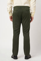 OLIVE STRAIGHT FIT DOBBY TROUSER - Trousers - 250941226