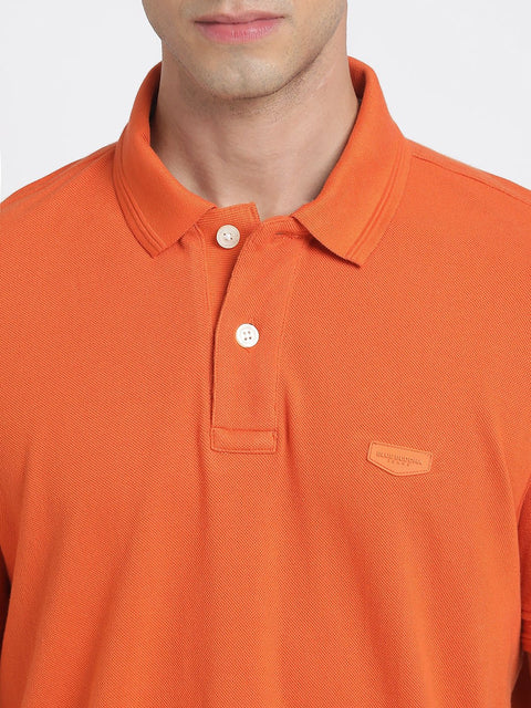 Orange Polo Cotton T-Shirt - T-Shirt - 240100005